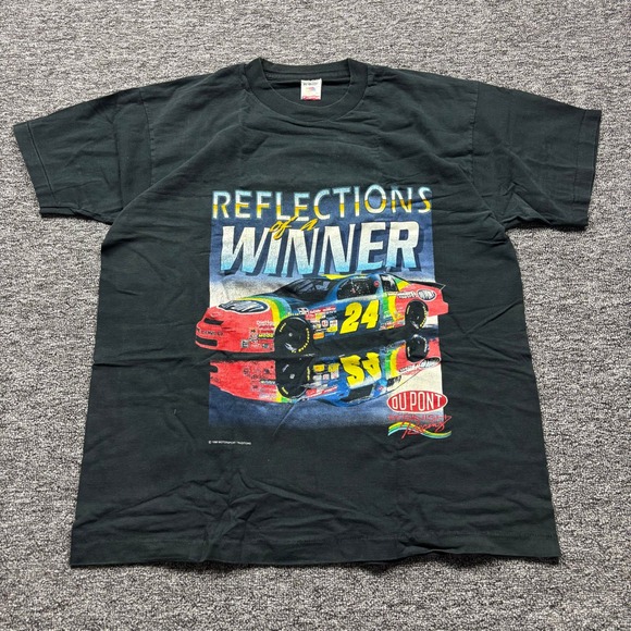 Fruit of the Loom Other - Vintage 1995 Nascar Jeff Gordon Racing Graphic Black T-Shirt Men's Size XL